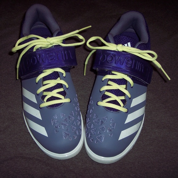 adidas Other - Addidas Purple White Powerlift Shoes Size 10